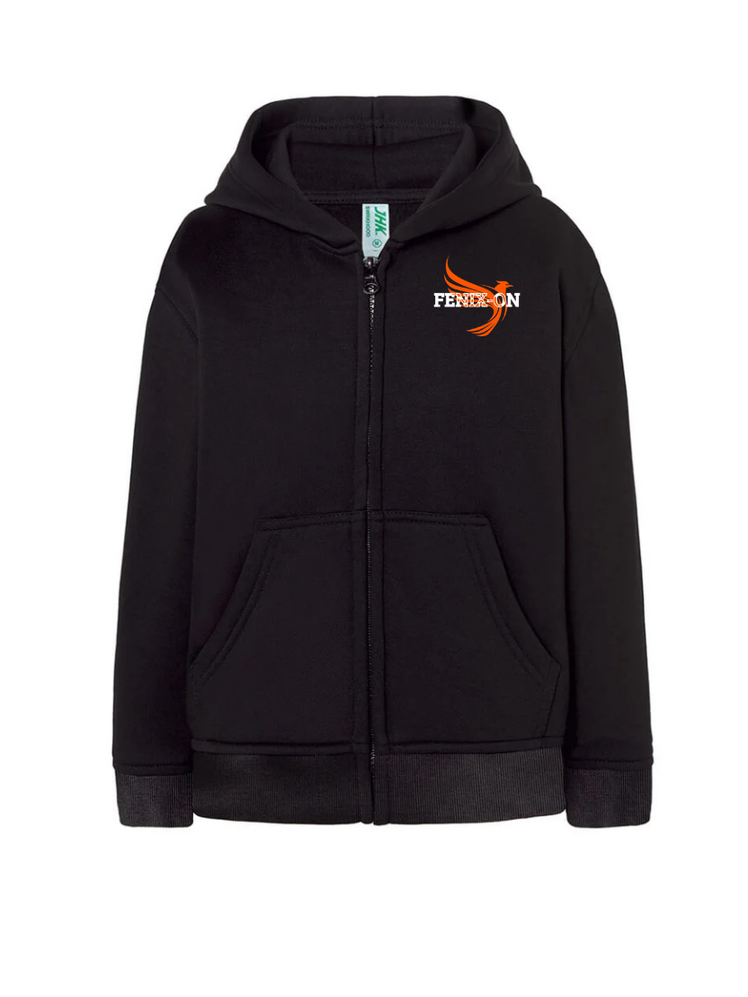 FELPA BAMBINO CAPPUCCIO E ZIP PREMIUM
