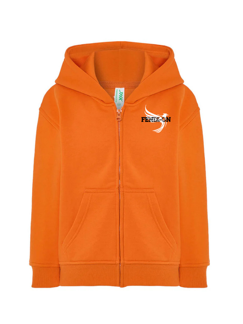 FELPA BAMBINO CAPPUCCIO E ZIP PREMIUM