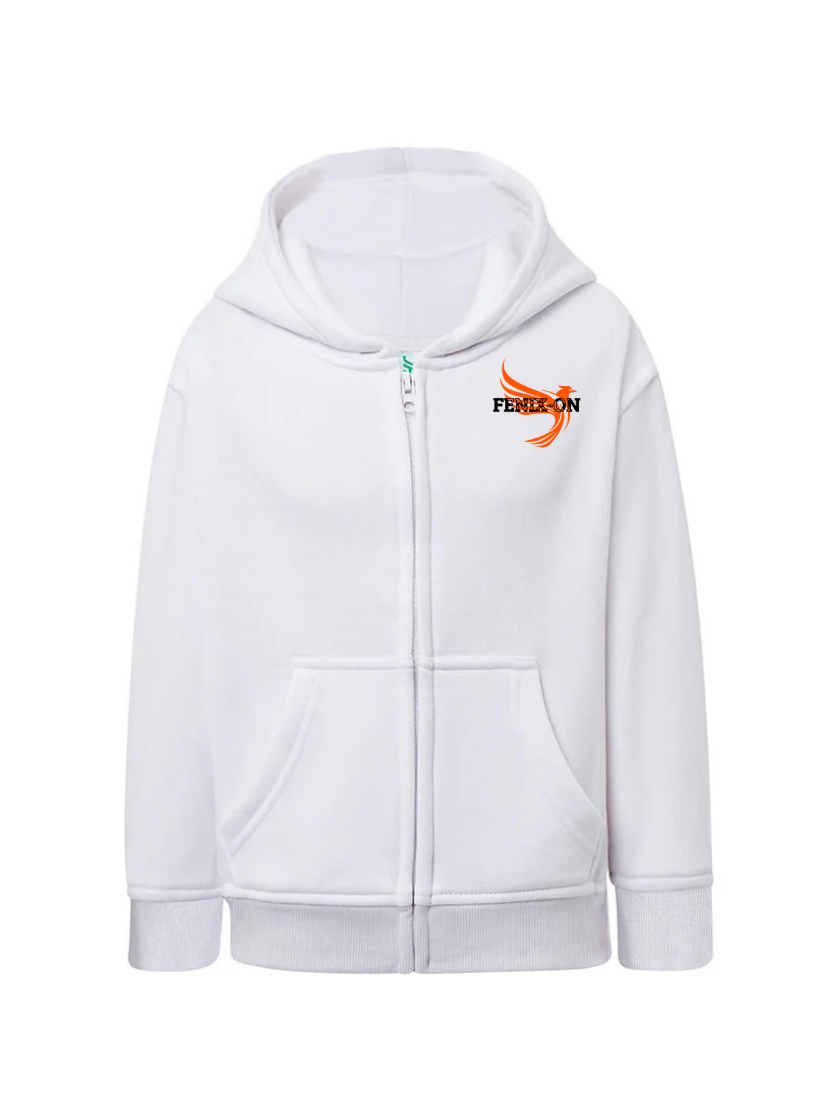 FELPA BAMBINO CAPPUCCIO E ZIP PREMIUM