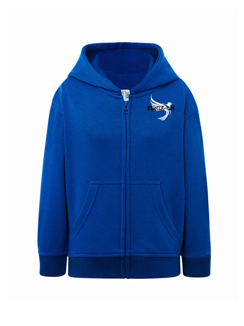 FELPA BAMBINO CAPPUCCIO E ZIP PREMIUM