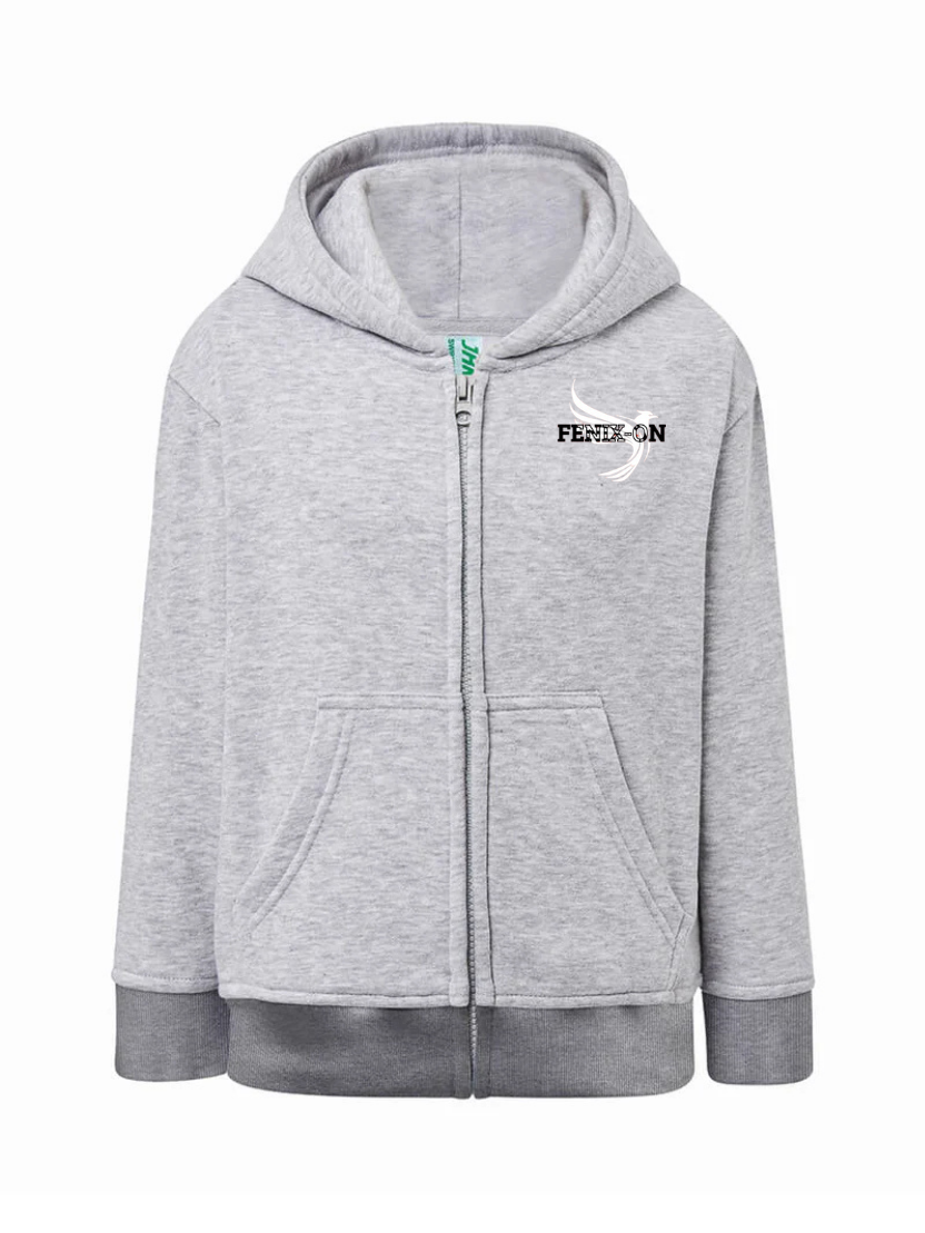 FELPA BAMBINO CAPPUCCIO E ZIP PREMIUM