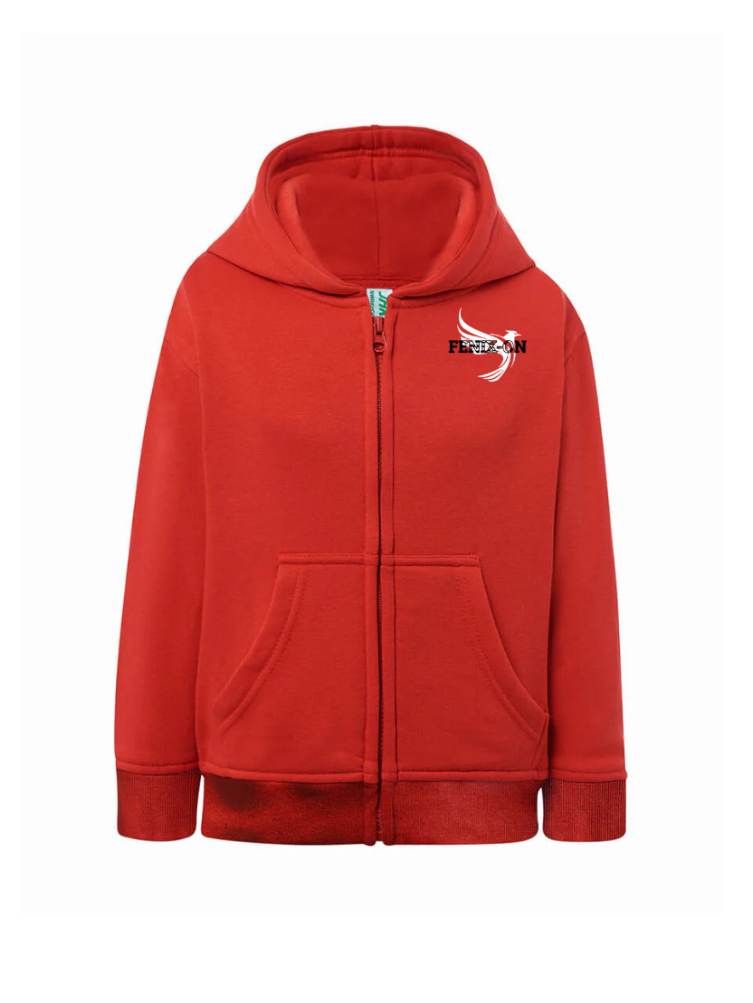 FELPA BAMBINO CAPPUCCIO E ZIP PREMIUM