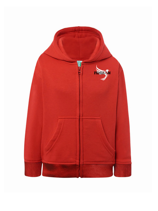 FELPA BAMBINO CAPPUCCIO E ZIP PREMIUM